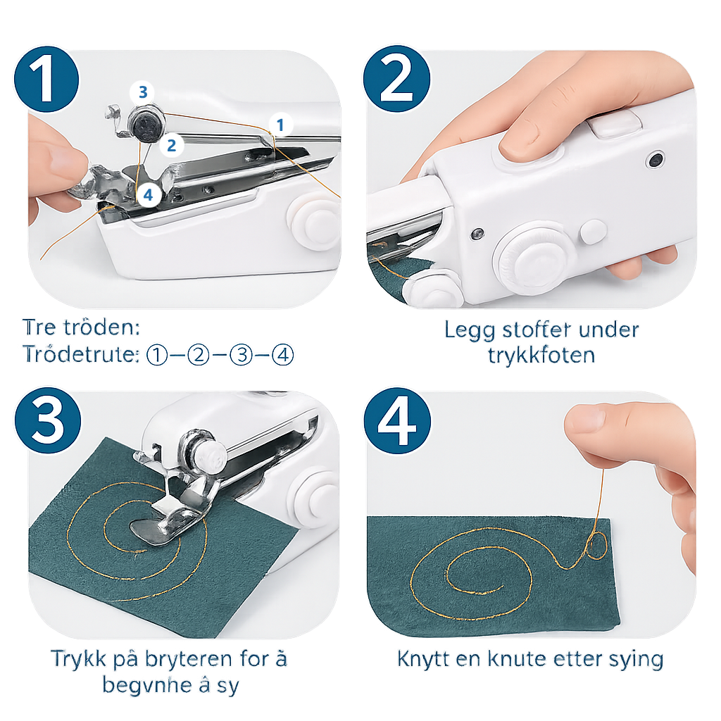 Draadloze elektrische handnaaimachine snelle reparaties