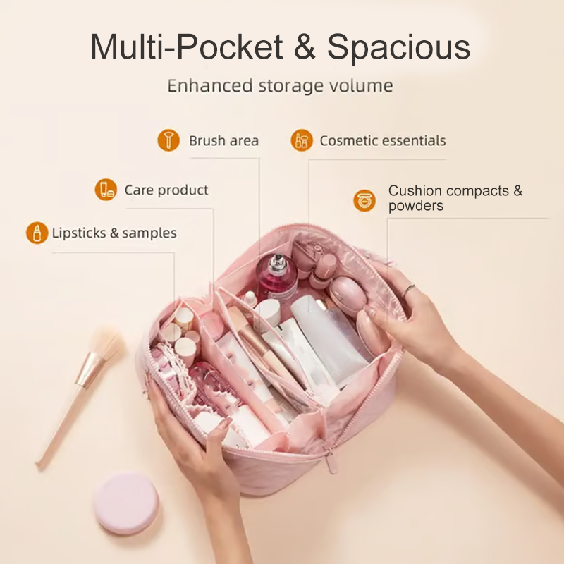 Kompakt reisesminkemappe for dame