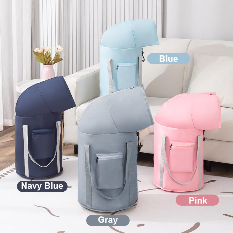 Sammenleggbart bærbart fotbad for fotpleie