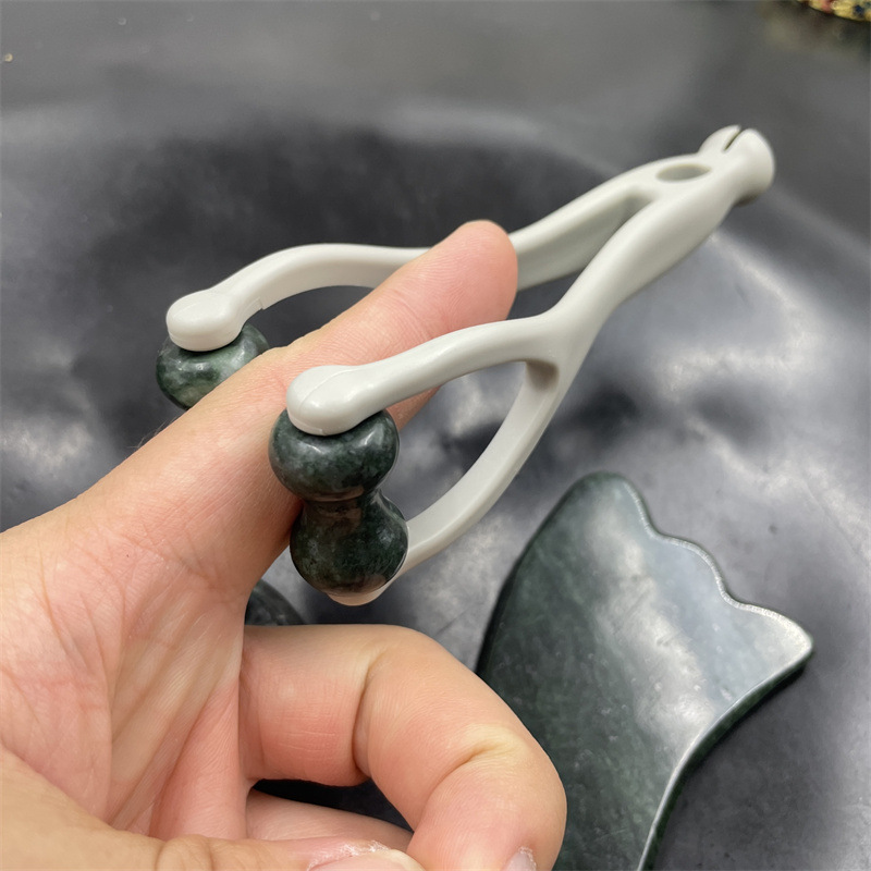 Gua Sha massasjesett i naturstein