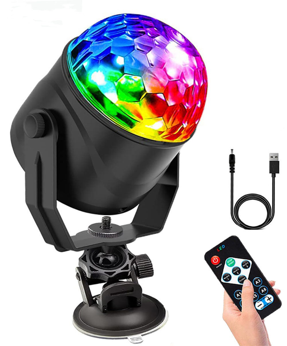 Roterende LED diskolys RGB