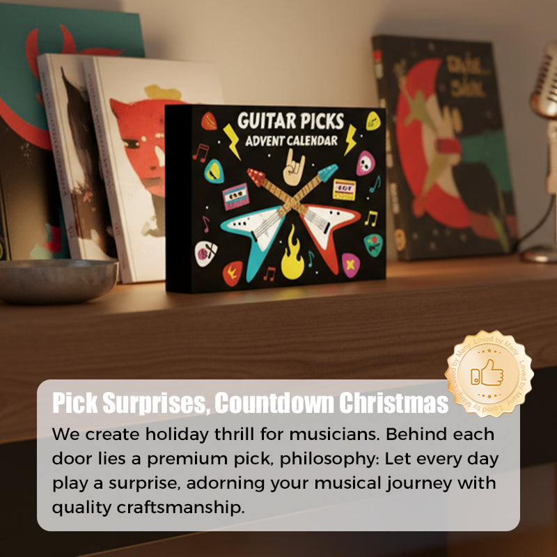 Gitarplekter julekalender 24 luker