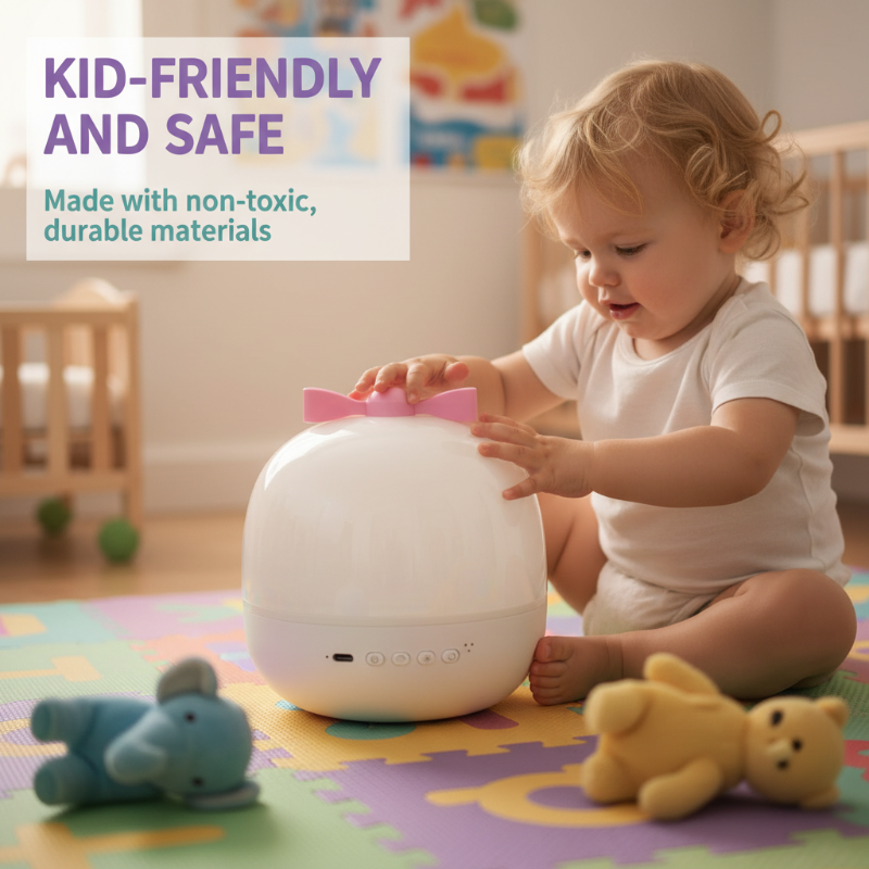 Oppladbar roterende stjerneprojektor nattlampe