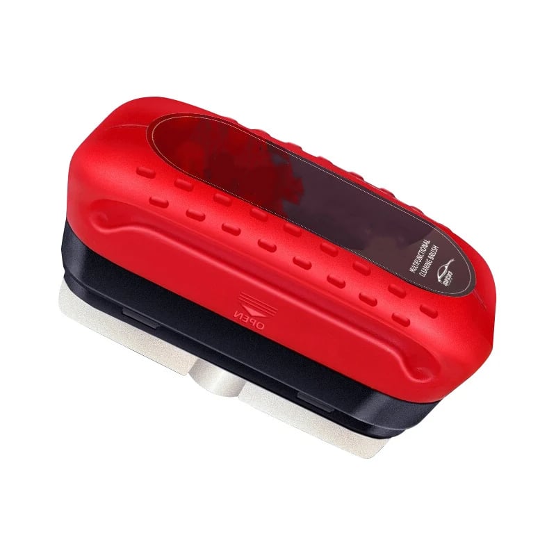 Børste fjerner oljefilm på bilglass